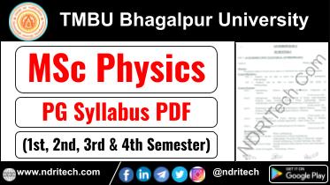 TMBU MSc Physics Syllabus Sem-1 2 3 4 Download Link