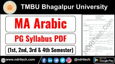 TMBU PG MA Arabic Syllabus Sem-1 2 3 4 Download Link