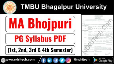 TMBU PG MA Bhojpuri Syllabus Sem-1 2 3 4 Download Link