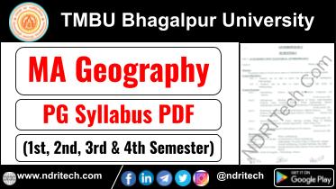 TMBU PG MA Geography Syllabus Sem-1 2 3 4 Download Link