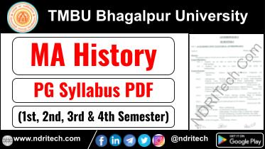 TMBU PG MA History Syllabus Sem-1 2 3 4 Download Link