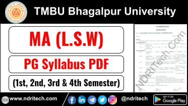 TMBU PG MA LSW Syllabus Sem-1 2 3 4 Download Link
