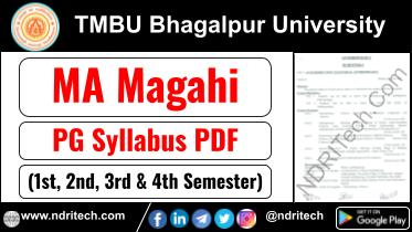 TMBU PG MA Magahi Syllabus Sem-1 2 3 4 Download Link