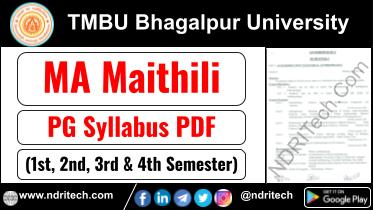 TMBU PG MA Maithili Syllabus Sem-1 2 3 4 Download Link