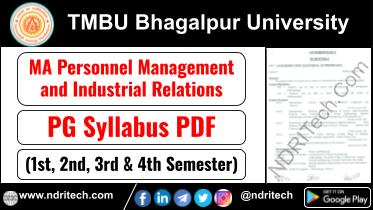 TMBU PG MA PMIR industrial Relation Syllabus Sem-1 2 3 4 Download Link