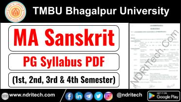 TMBU PG MA Sanskrit Syllabus Sem-1 2 3 4 Download Link
