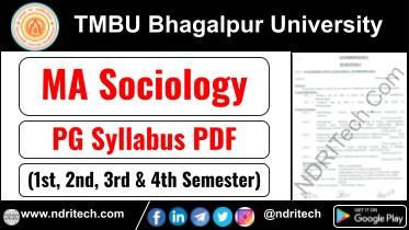 TMBU PG MA Sociology Syllabus Sem-1 2 3 4 Download Link
