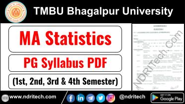 TMBU PG MA Statistics Syllabus Sem-1 2 3 4 Download Link