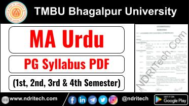 TMBU PG MA Urdu Syllabus Sem-1 2 3 4 Download Link