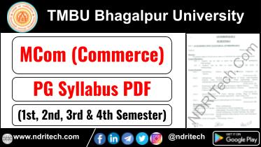 TMBU PG MCom Commerce Syllabus Sem-1 2 3 4 Download Link