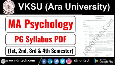 VKSU PG MA Psychology Syllabus Sem-1 2 3 4 Download Link
